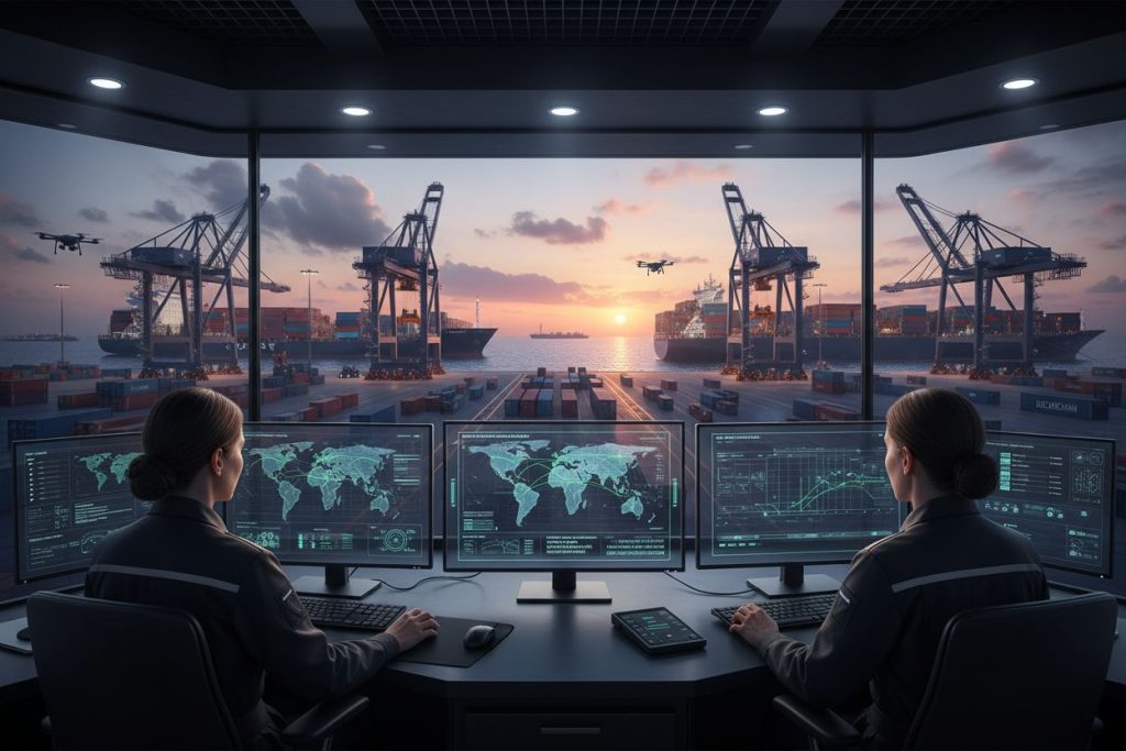 blockchain shipping port logistics