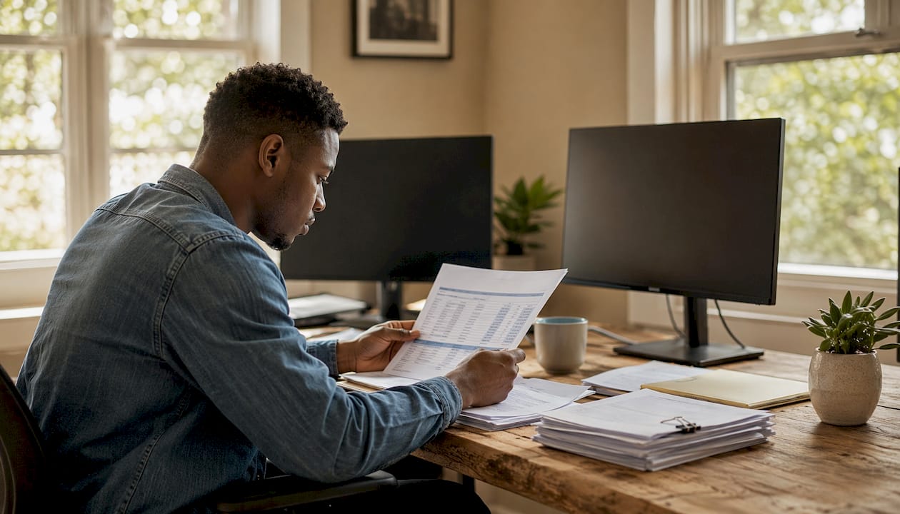 Data analyst working on logistics fragmented data