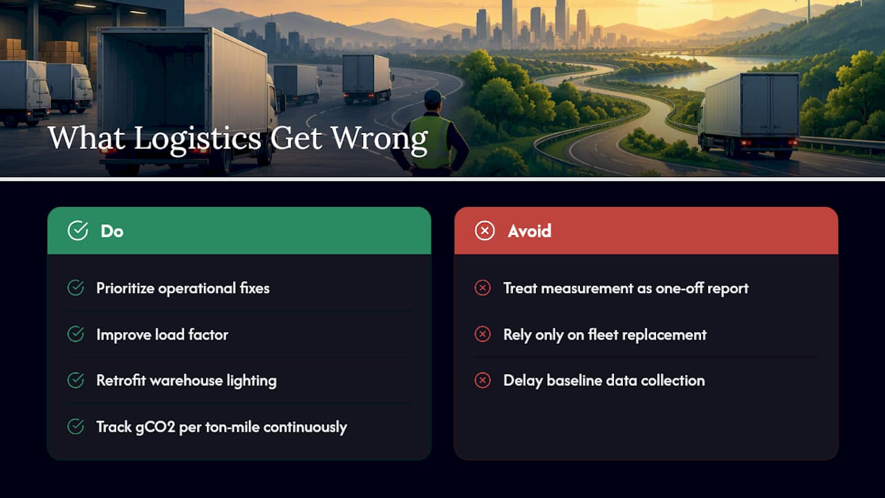 What Do Logistics Teams Actually Get Wrong Here? — overview diagram