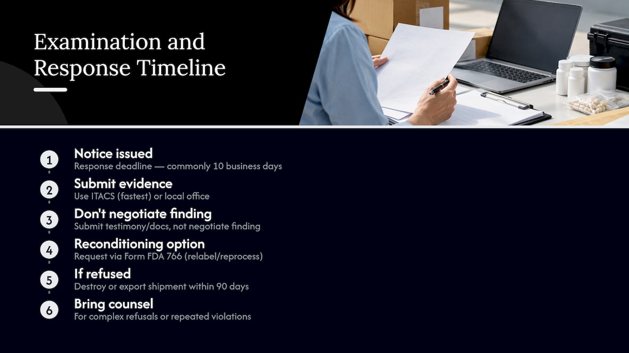 Examination, detention, and refusal: what happens and how to respond — overview diagram